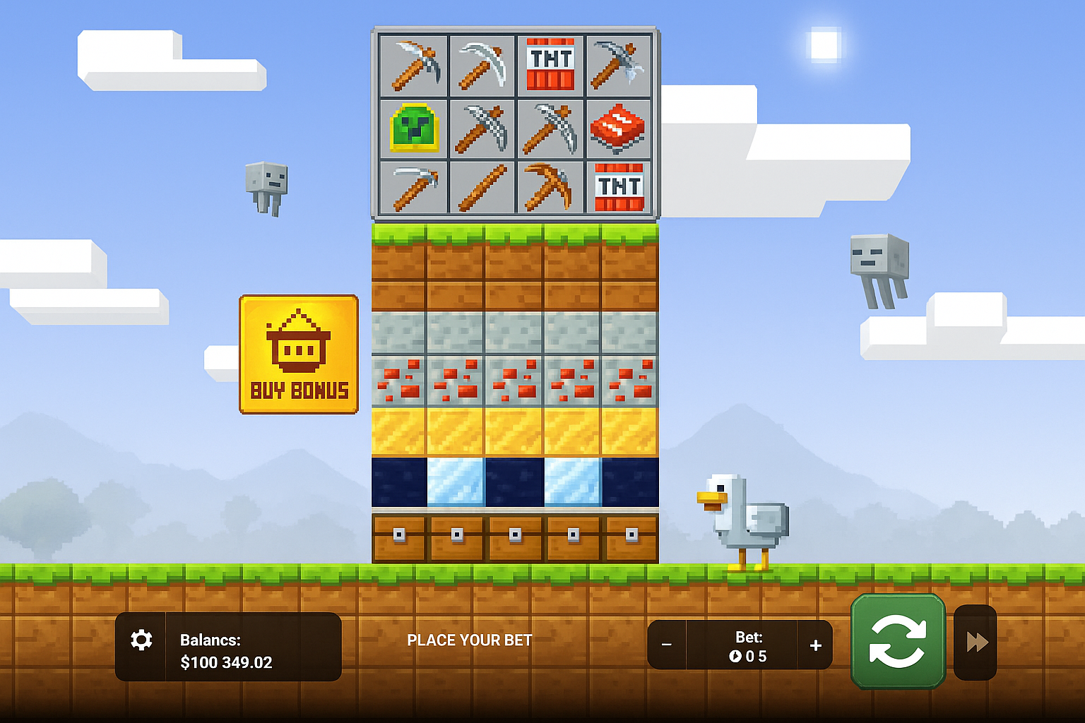 Mine Slot gameplay